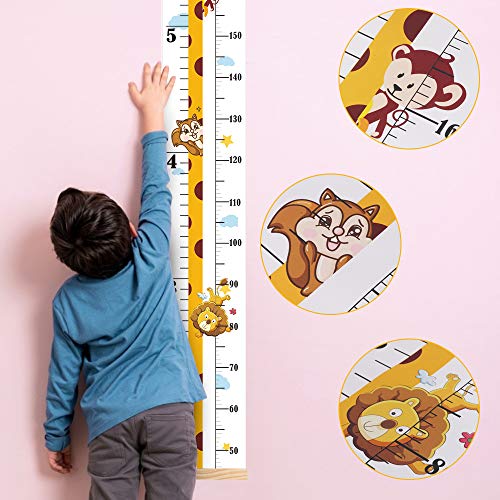 Outivity Baby Growth Height Chart, Hanging Ruler Wall Decals for Kids