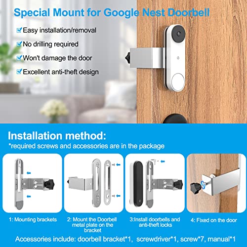 Nest Doorbell Mounting Plate Nest Hello Doorbell Wall Plate