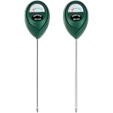 Thlevel Plant Moisture Meter, Plant Water Meter, Soil Moisture Meter for House Plants for Garden, Lawn, Farm, Indoor &amp; Outdoor Use, No Batteries Required (2 Packs Green)