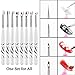 Nail Art Rhinestones Set with Glue and Tools, Mixed Flatback Crystal Rhinestones with 5 Colors (100 Pcs Colorful Crystals + Multiple Round Rhinestones), 8ml Adhesive Resin Gel and 3Pcs Brush