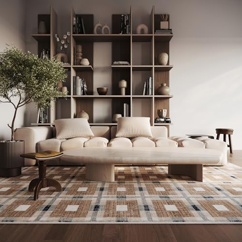Nuloom Sorelle Plaid 6' 7" x 10' 2" Area Rug for Living Room, Bedroom, Dining R…