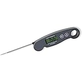 Amazon Basics Instant Read Digital Meat Thermometer, 2-3 Second Response, -58 to 572&deg;F, Backlit Display, Water-Resistant IP66, for Kitchen and Grilling