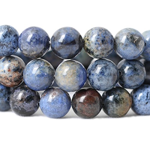 Qiwan 35PCS 10mm Natural Sunset dumortierite Gemstone Beads Gem Round Loose Beads for Jewelry Making 1 Strand 15" - Thumbnail 4