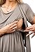 sofsy Soft-Touch Rayon Blend Tie Front Nursing & Maternity Fashion Top Olive Green Large