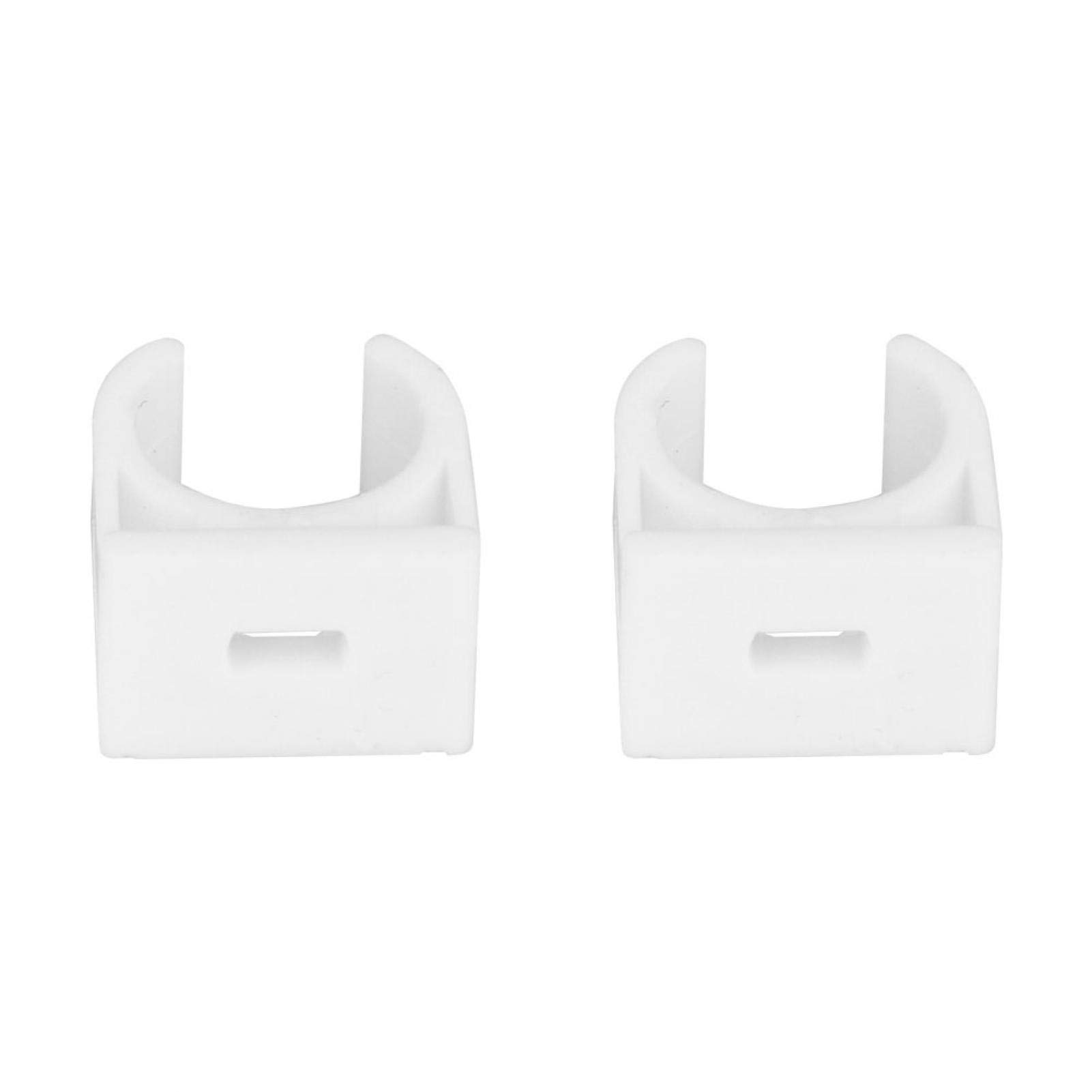 Kuuleyn Plasric Pipe Clamp, Gas PVC Pipe Clamp, 20pcs 16/20/25/32mm PPR U Shaped Pipe Clamp Water Pipe Fixed Clips with Screws (16mm)