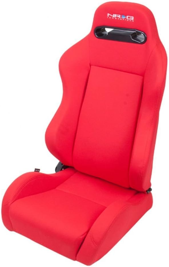 NRG Innovations RSC-210L/R Red Type-R Cloth Sport Seat with Red Stitch/Logo