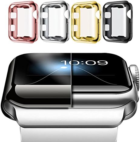 theLISL Apple Watch Screen Protector 42mm, iWatch Accessories Case Compatible Series 2/3,TPU Full-body Protective Cover 0.3mm Ultra-thin HD Rose Gold for Smart Watch,Nike+,Sport,Edition