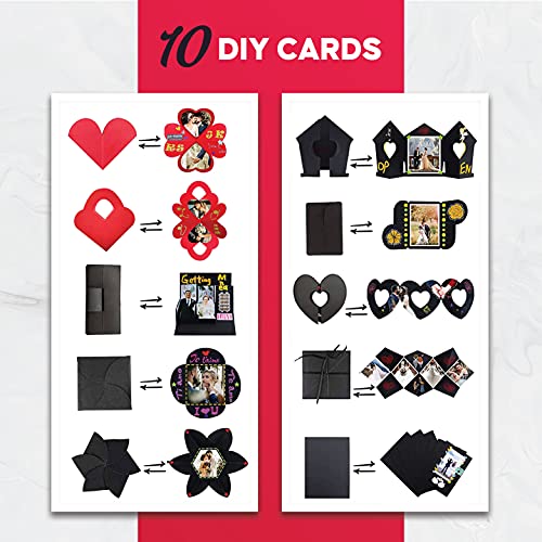 Explosion Box Photo Album Surprise Cake Explosion Box, Wedding