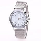 Winhurn Hot Sale Classic Stainless Steel Quartz Women Wrist Watch (Crystal)