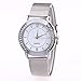 Winhurn Hot Sale Classic Stainless Steel Quartz Women Wrist Watch (Crystal)