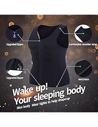 Tintol - Chaleco de entrenamiento para hombre, de neopreno, corsé de compresión, moldeador de cuerpo, camisa de adelgazamiento, traje de entrenamiento