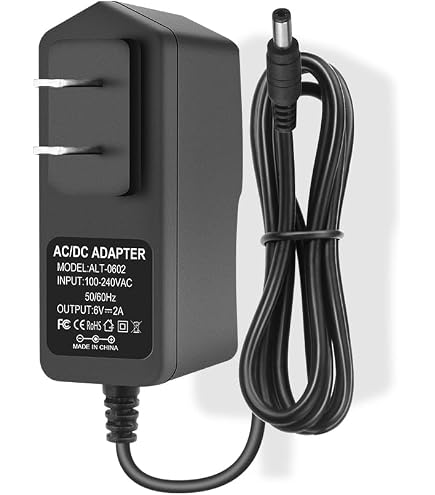SLLEA Reemplazo del cargador del adaptador de 6V para Sony ICF-SW55 SW77 Multi-Band Receptor Radio Cable de alimentación SLLEA Reemplazo del cargador del adaptador de 6V para Sony ICF-SW55 SW77 Multi-Band Receptor Radio Cable de alimentación