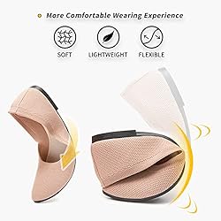 BABUDOG Women's Mesh Flats Shoes Pointed-Toe Dress