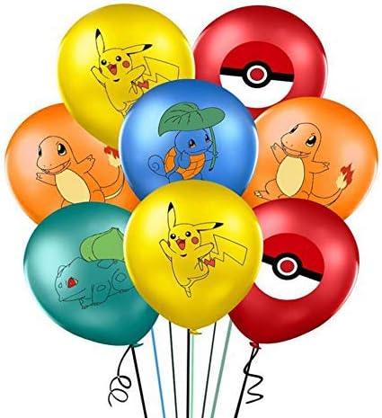 Wents Balloon Set 40pcs Pokemon Balloons Pokemon Pikachu Latex Balloons Birthday Party Balloon Decoration For Birthday Party Decor Supplies Bigamart