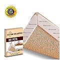JB Relia-Grip 20 Piece Premium Rug Gripper Pads - Non Slip Renewable Tape Pad for Hardwood Floors, Carpets, Area Rugs and Mats. Anti Skid Grip Keeps Carpet and Mat Corners Flat to The Floor