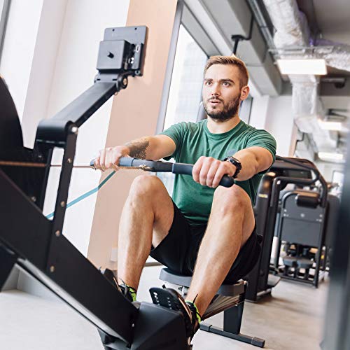 Acelane Rowing Machine Seat Cushion Memory Foam Washable Cover Non-Slip Bottom with Straps Fits Perfectly for Concept 2 Rowing Machine