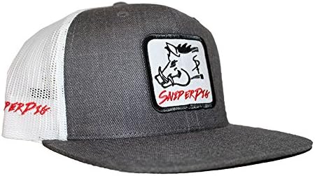 Oil Field Hats Heather Gray Sniper Pig Patch Cap - SPH817