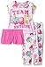 Shopkins Girls' Little 3-Piece Pajama Set, Pink, 6