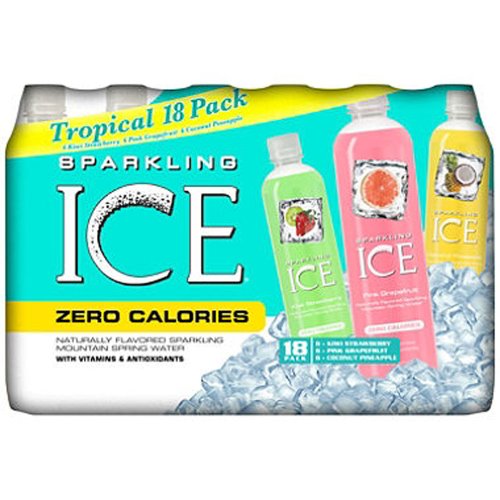 SCS Talkingrain Sparkling ICE Tropical Pack - 17 Oz. Bottles - 18 Ct.