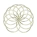 JETEHO 10 Pack 3 Inch Gold Dream Catcher Metal Rings Hoops Macrame Ring for Dreamcatchers and Crafts