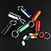 WINOMO 6pcs Waterproof Pill Holder Box Case Bottle Keychain Container Aluminum