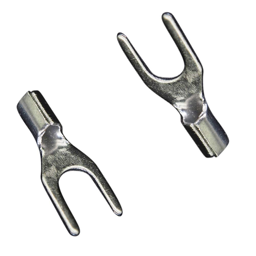 Carkio 100 PCS SNB5.5-5 Non-Insulated Fork Spade