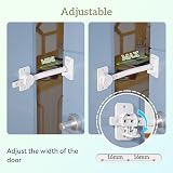 SAFELON Baby Safety Door Finger Pinch Guard White Adjustable Door Latch view 4
