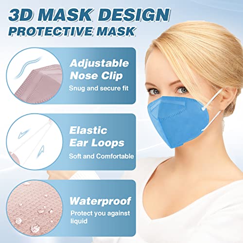 XDX KN95 Face Masks, Individually Wrapped Disposable Face Masks for Men