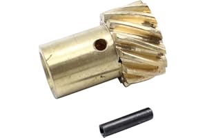 2 PCS/SET SHLPDFM Brass Roller Cam HEI Distributor Gear 350 0.500" Shaft Fits for Chevy MSD 350 .500in Shaft SBC