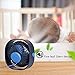 LoiStu USB Desk Fan, 4 Inch Portable Ultra-Quiet Mini Fan, 360° Up and Down, Three-Speed Wind, Suitable for Office, Family (Blue)