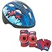 Marvel Spiderman Kids Toddler Skate / Bike Helmet Pads & Gloves - 7 Piece Set