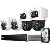 eufy PoE NVR Security Camera System S4, 2 Bullet-PTZ Cams, 2 Turret Cams, 360° PTZ, AI Auto Framing & Tracking, Smart Video S