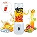 Portable Personal Blender, PENGWING USB Rechargeable Glass Cup Juicer Travel Outdoor Office, 2 450ML Cup Blenders for Shakes and Smoothies