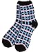 HASLRA Check Soft Warm Microfiber Fuzzy Socks 3 Pairs (Mix1)