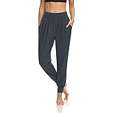 DIBAOLONG Womens Yoga Joggers Loose Workout Sweat Pants Comfy Lounge Pants with Pockets