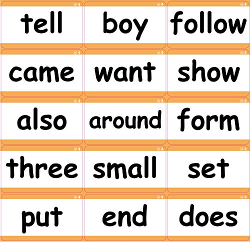 Alphabet, Short Vowel Phonics, 200 Sight Words - 322 X-Large Early Learning Flash cards - Baby, Toddler, Preschool, Kindergarten - Little Champion Reader Level 1 Word Reading cards