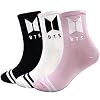 BTS Bangtan Boys sokken, hoge katoenen gebreide sokken, sportsokken, ademend, zacht, warm, lange houdbaarheid, kousen…