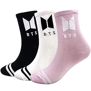 BTS Bangtan Boys sokken, hoge katoenen gebreide sokken, sportsokken, ademend, zacht, warm, lange houdbaarheid, kousen…