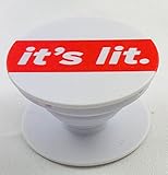 Multi-Function SmartPhone Holder and Mount with Expanding Stand Pop Grip Socket (It's Lit)