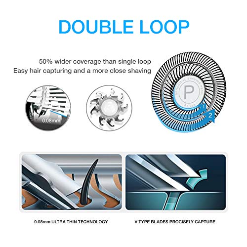 phisco electric shaver razor for men 2 in 1 beard trimmer wet dry waterproof usb