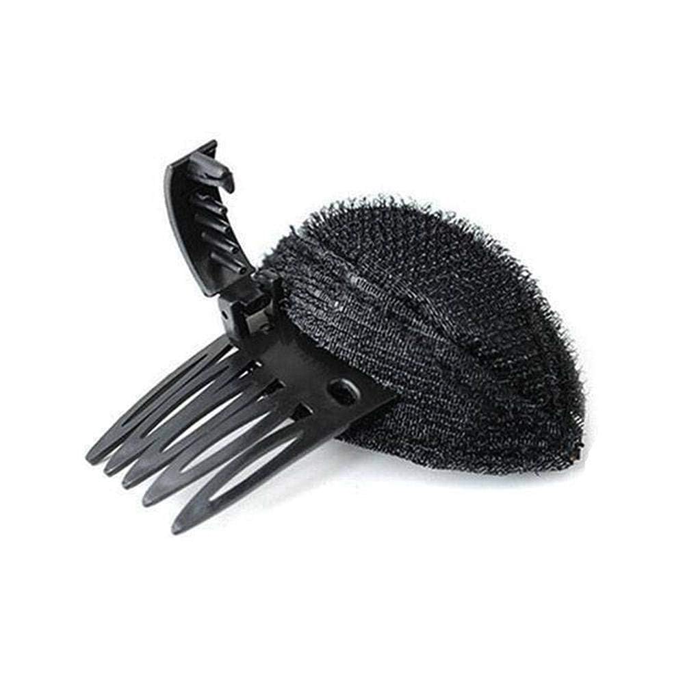Black Puff Hair Cushion Volume Clips, Fluffy Hair Pad, Sponge Clip Bun Comb and Hair Base Set for Women and Girls, Clips and Barrettes, DIY Hairstyling Tools