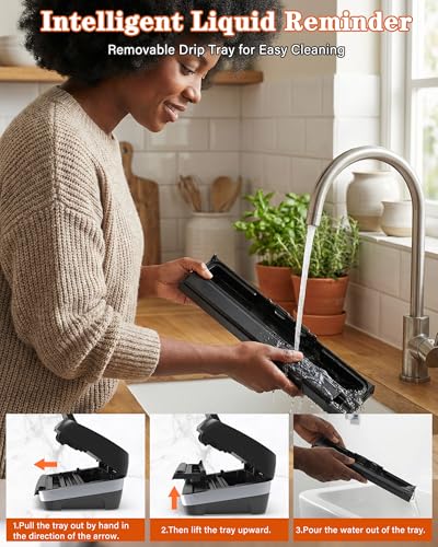 OidoZac Professional Vacuum Sealer (95 kPa) for Food - 12 in 1 Vacuum Sealer with Double Welding - Easy-Lock System - Integrated Paper Cutter and Removable Drip Tray