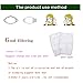 Childs kids PM2.5 N95 Activated Carbon Filter Face Mask 20 Filters Breathing Insert Protective Mouth Mask Filter