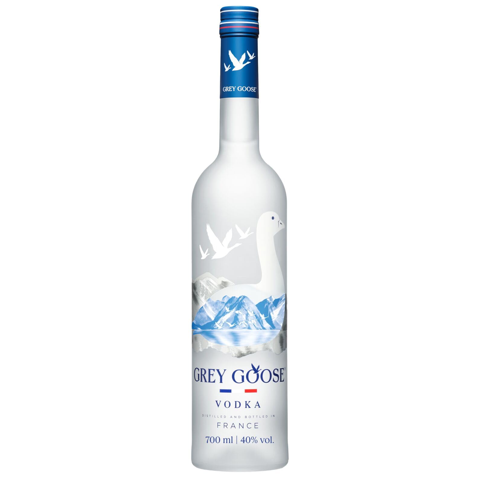 GREY GOOSE Premium-Vodka aus Frankreich, 40% Vol., 70 cl/700 ml, mit 100% französischem Weizen und natürlichem Quellwasser