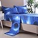 YOU SA 3D Galaxy Starrying Night Bedding Set Microfiber Bed Sheets (Full,02)