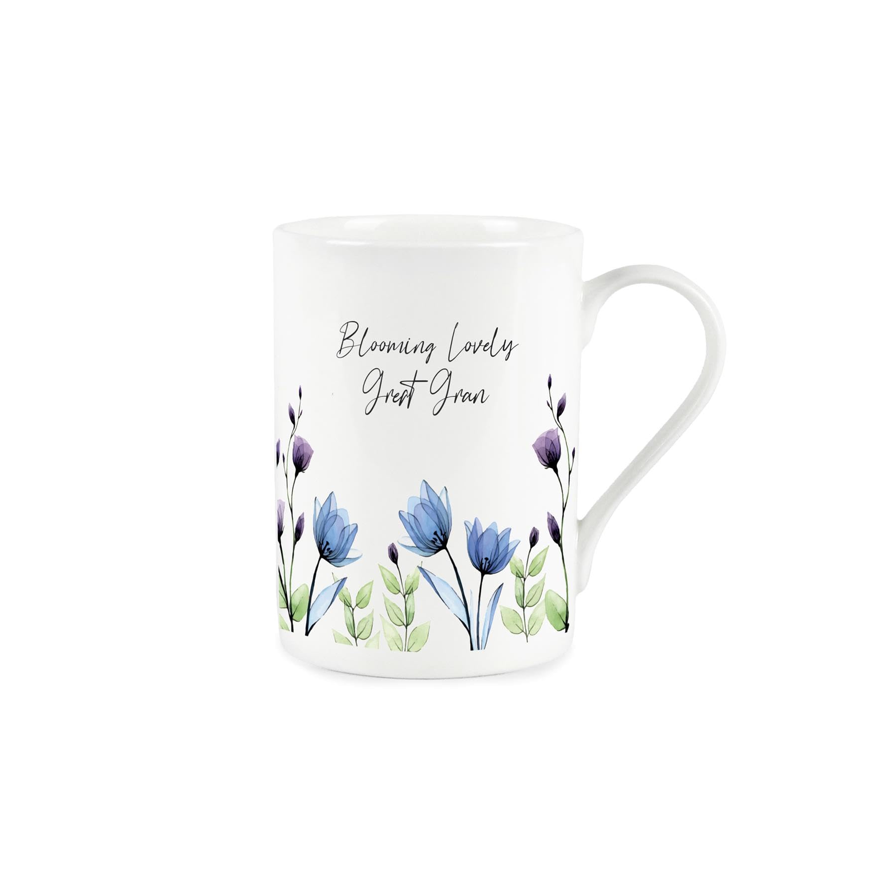Great Gran Gift Mug - Blooming Lovely Floral Bone China Cup - Tea/Coffee Present Mug