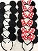 12 pc Mickey Mouse Ears Solid Black and Bow Minnie Headband for Boys and Girls Birthday Party (USA seller)