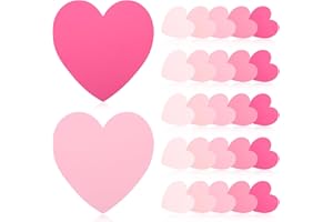 MSHUNKEJI 150 Pcs Heart Index Cards Pink Index Card 3x3 Colored Note Cards Colors Study Cards Blank Business Cards Invitation Cards Thank You Notes Cards For School Learning Office Game