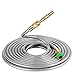 BEAULIFE 304 Stainless Steel Metal Garden Hose 50 Feet with Brass Garden Hose Nozzle Flexible, Portable & Lightweight Kink Free Garden Water Outdoor Hose
