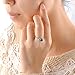 Mytys Retro Vintage Silver Plated Black Round Cut Marcasite Crystal Fashion Statement Rings for Women